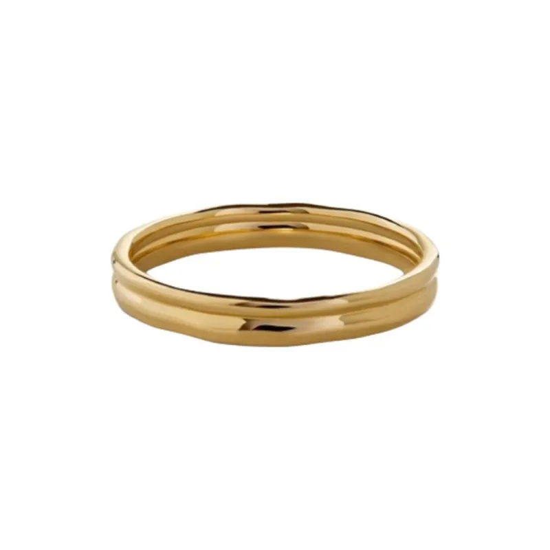 Monica Vinader, 925 Sterling Silver Rings Women's Radiant Gold-0