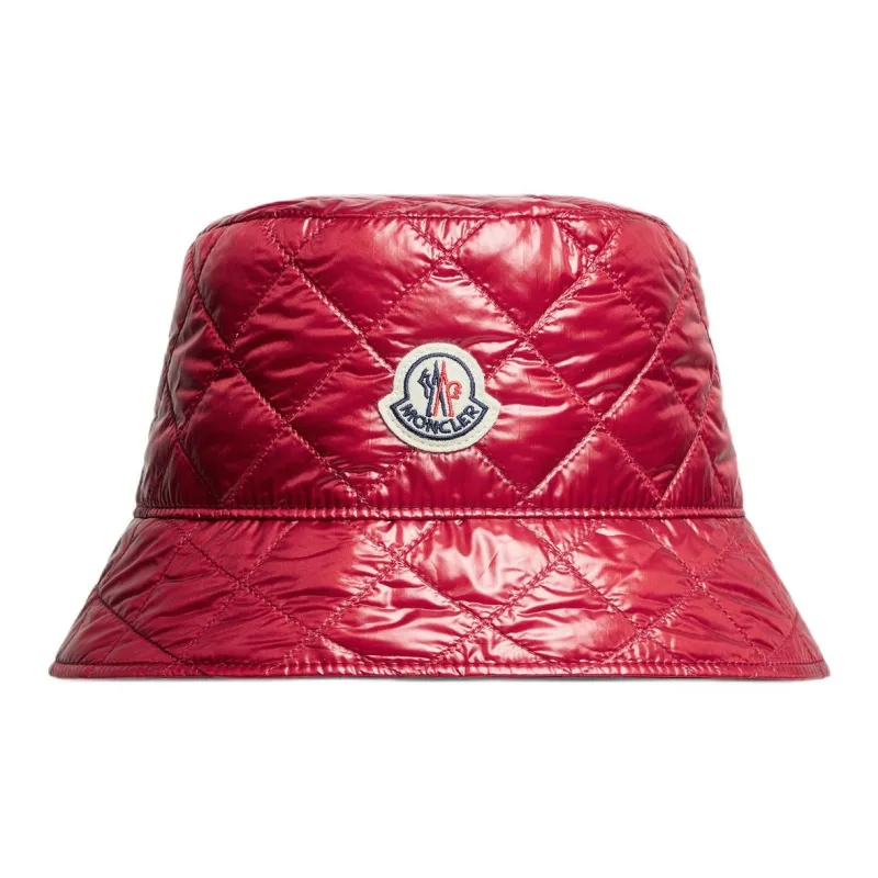Moncler Cotton Bucket Hats Women's Red-0