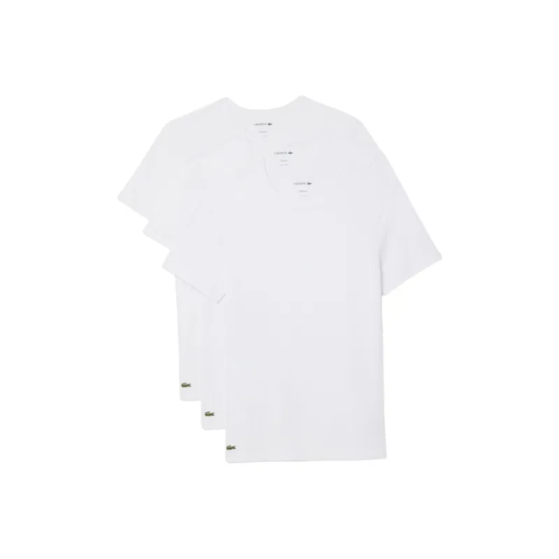 LACOSTE T Shirts Men 3 Pack White/001-0