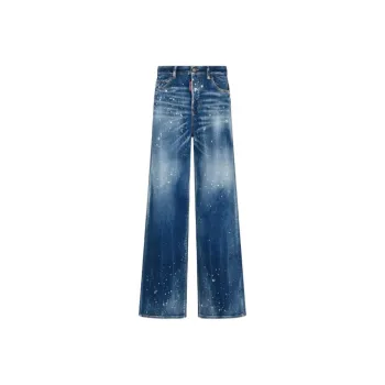 DSQUARED 2 Medium Kinky Wash Traveller Jeans Jeans Women's Marine Blue