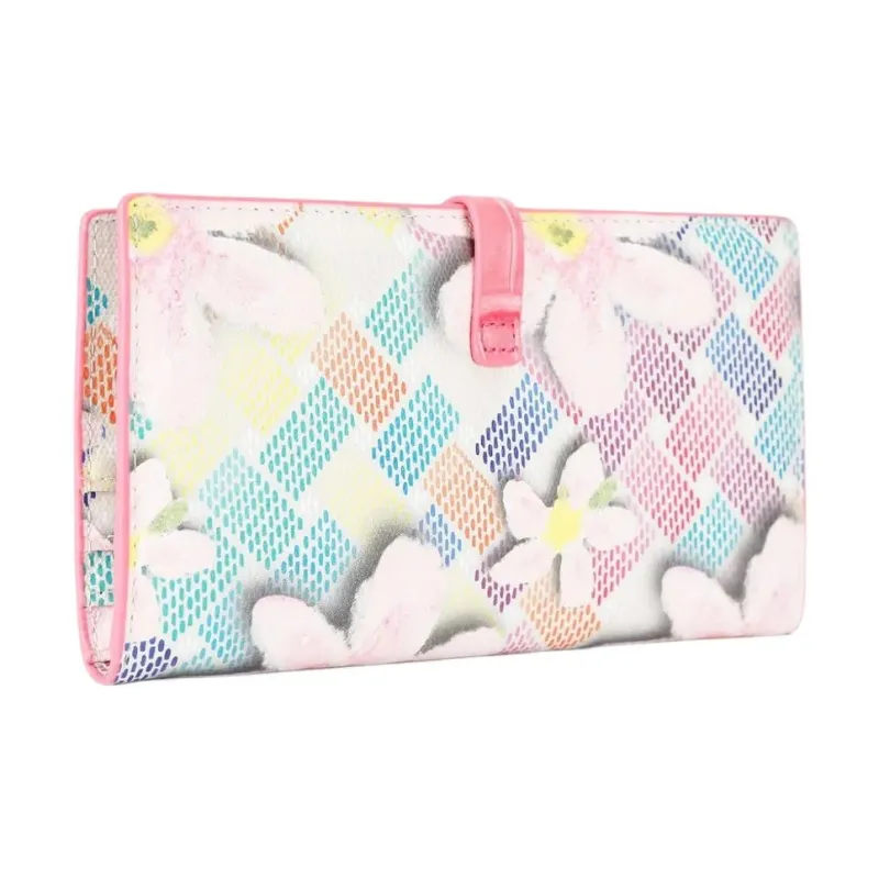 Kurt Geiger London Canvas Wallet Women's White & Multicolor-2