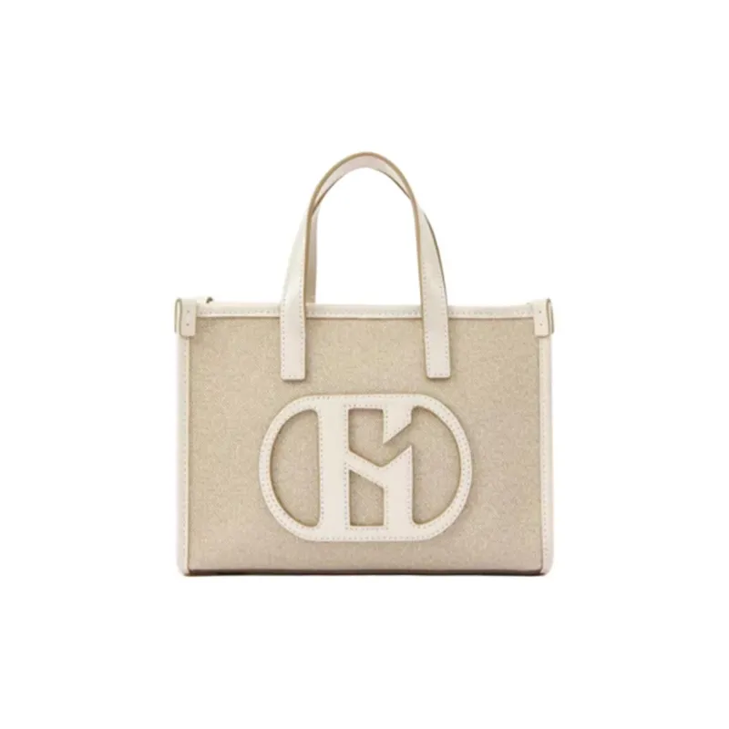 HAZZYS Synthetic Leather Tote Bag, Shopping Bag, Shoulder Bag, Crossbody Bag, Handbag Trumpets Women's Ivory/Black-0