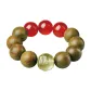 [Chinese Zodiac Rabbit]Citrine Green Sandalwood Beaded Bracelet