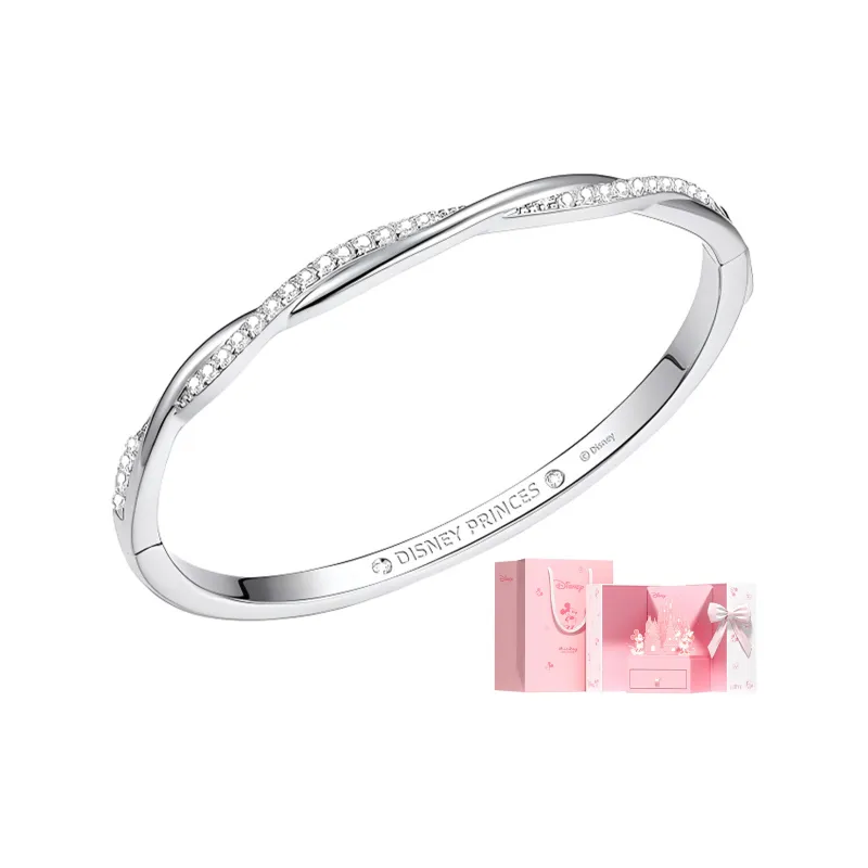 Disney White Gold Bangles Unisex Rose Gold/Silver-5