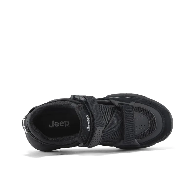Jeep Fashion Sports Collection Abrasion Resistant Low Top Casual Shoes Men's Black-2