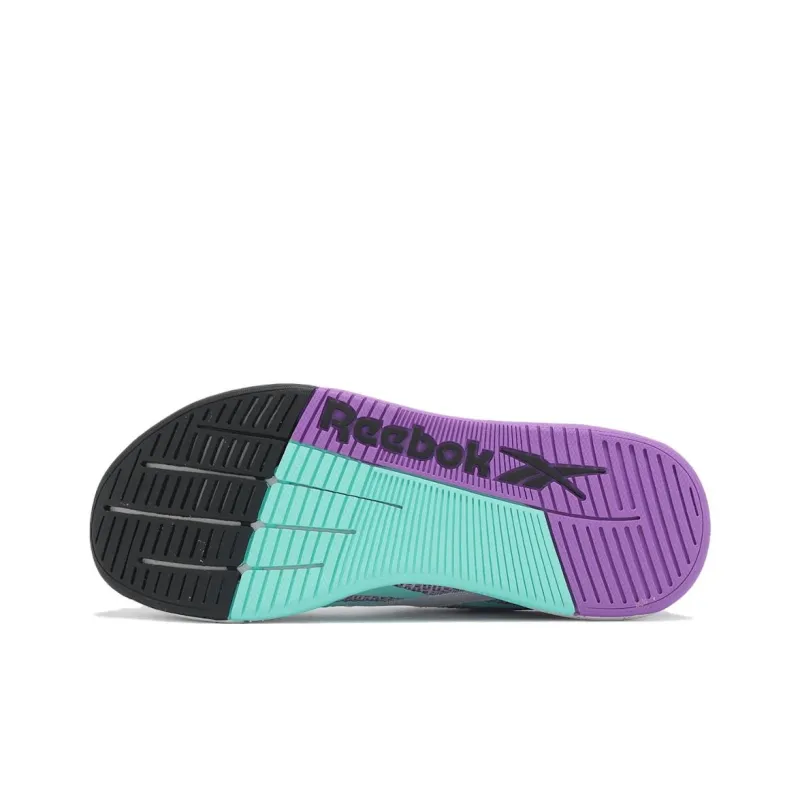Reebok Nano X5 Abrasion Resistant Low Top Training Shoes Women's Purple White-4