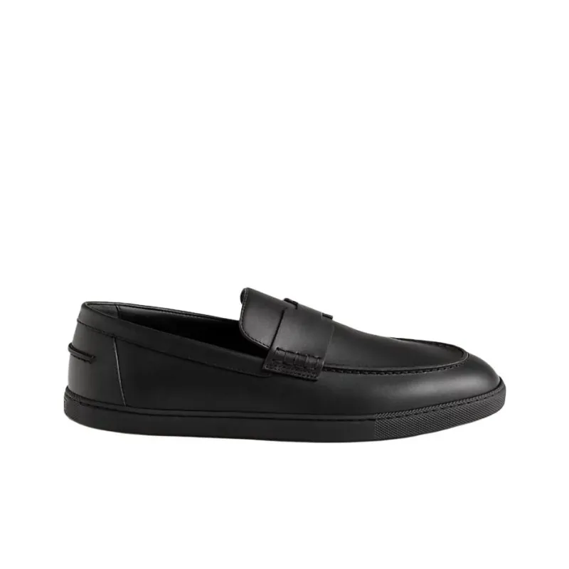 HERMES Job Casual Shoes Men's Black-1