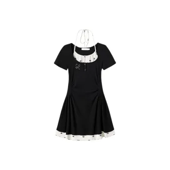 MA JOURNEE Short Sleeved Dress Women's