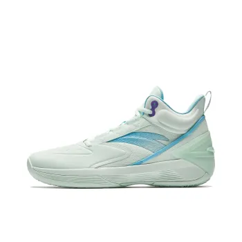 Anta Charging BM Slip Resistant And Abrasion Resistant Grip Low Top Basketball Shoes Men's Green Blue
