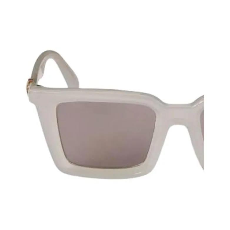 OFF WHITE Acetate Square Sunglasses Unisex Gray-2