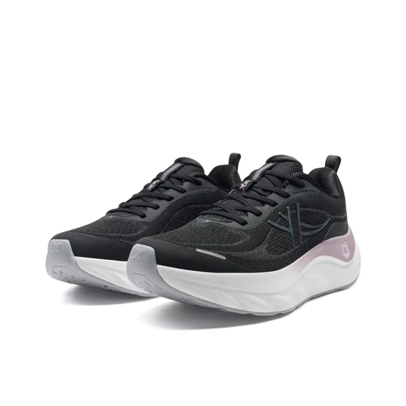 XTEP Cloud Wing 3 Abrasion Resistant Slip Resistant Coverage Low Top Casual Running Shoes Women's Black-2