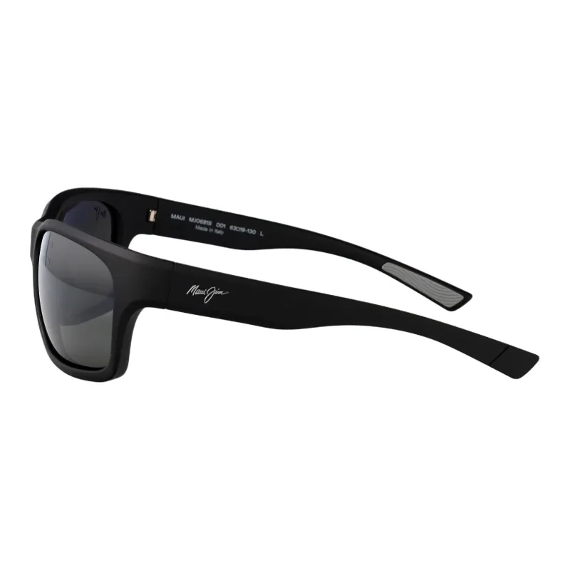 Maui Jim Nylon Rectangular Sunglasses Men's Black-2
