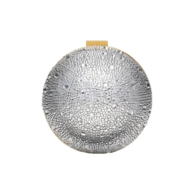 Valentino Faux Crystal Evening Bag, Shoulder Bag, Crossbody Bag Regular Women's Silver-2