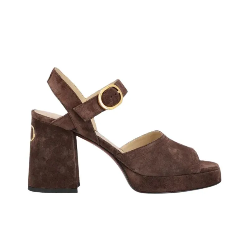 Valentino GARAVANI Fawcette One Strap Sandals Women's Brown-1