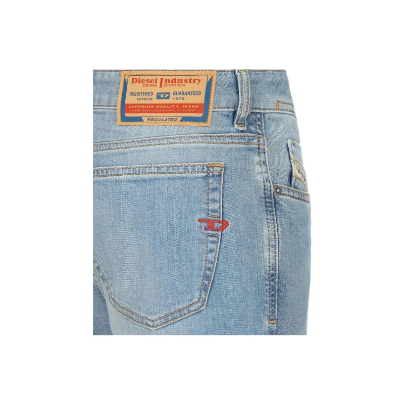 DIESEL Logo Patch Skinny Cut Jeans-2