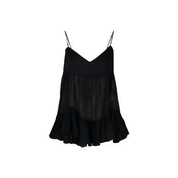 Alexander McQueen Sheer Panelled Cami Top