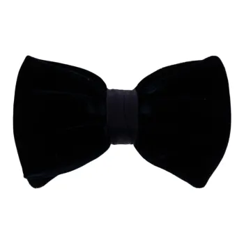 AMANI Velvet Bow Tie Men's Black