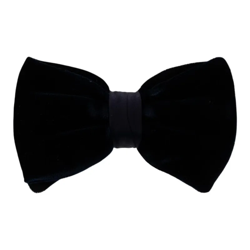 AMANI Velvet Bow Tie Men's Black-0