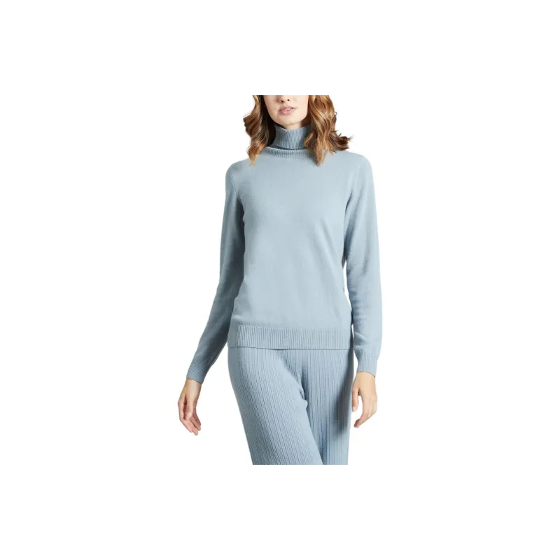 COLOMBO Cashmere Sweater Women's Light Blue-0