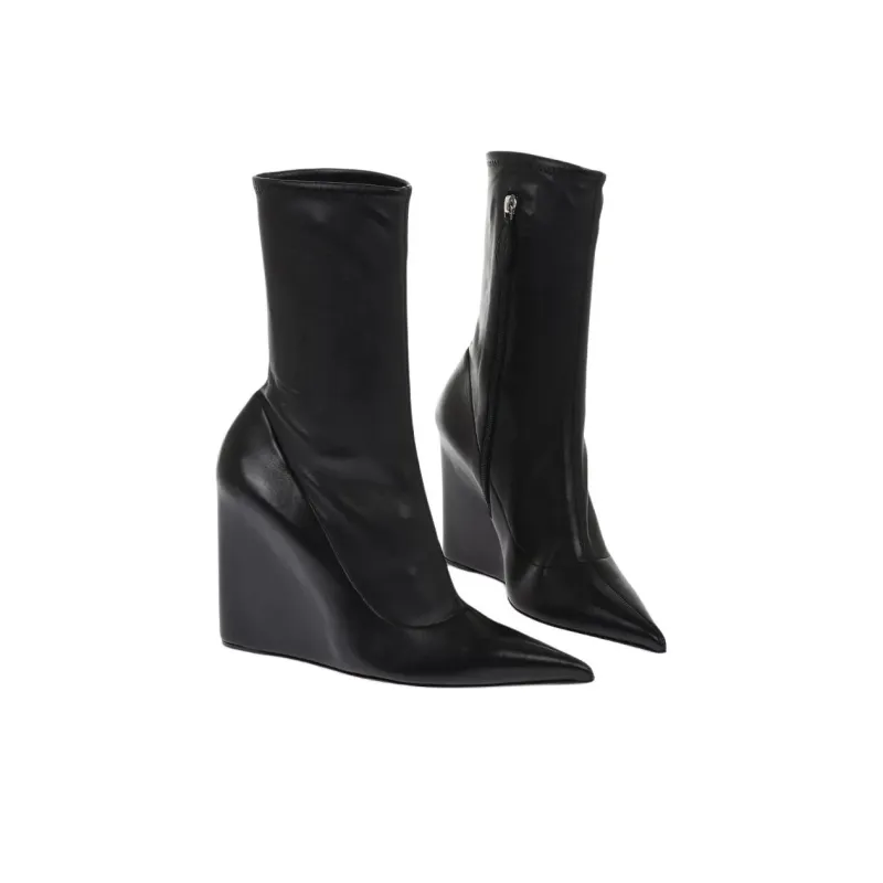AMINA MUADDI Danielle Ankle Boots 10cm Women's Black-2