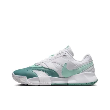 Nike Court Lite 4 Abrasion Resistant Low Top Tennis Shoes Women's White Green