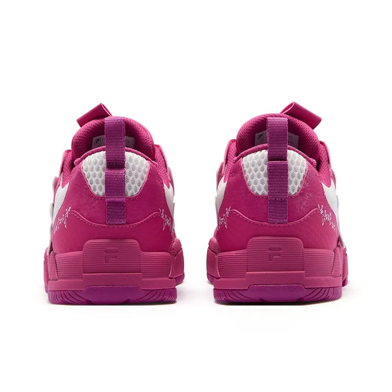 FILA FUSION GEOMETRY Geometric Shoes Low Top Skateboard Shoes Women's Lilac Rose Red-3