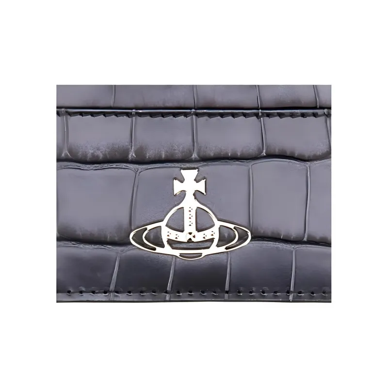 Vivienne Westwood Buffalo Leather Card Holder Women's Purple-2
