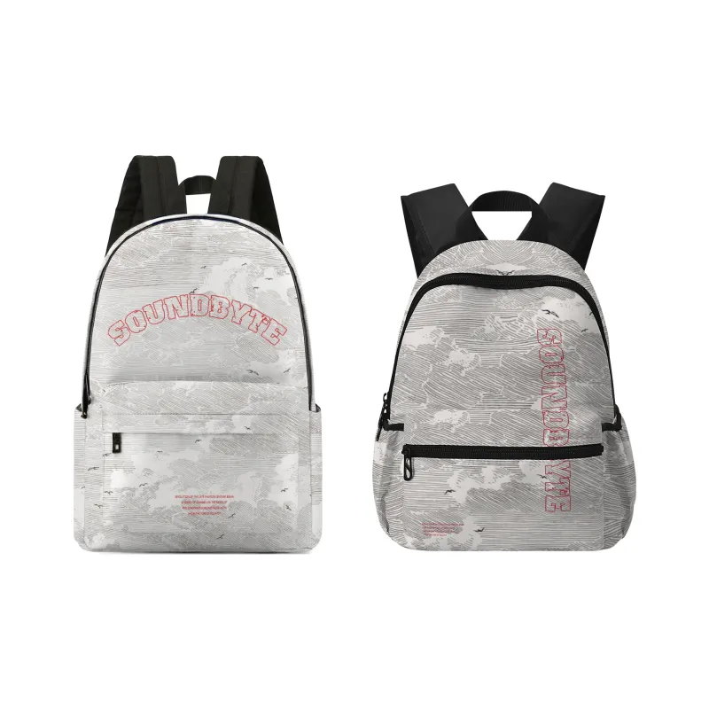 ONRF ×SOUNDBYT Polyester Backpack Laptop Bag Regular Unisex White-28