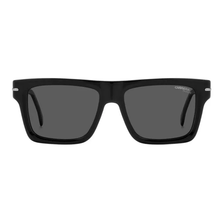 CARRERA Plastic Square Sunglasses Unisex Black-1