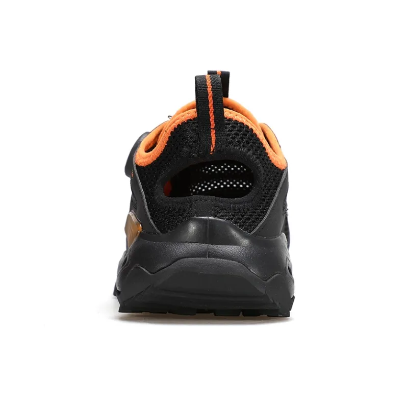 HUMTTO Slip Resistant, Breathable, Quick Dry River Trekking Shoes Men's Black Orange Color-2