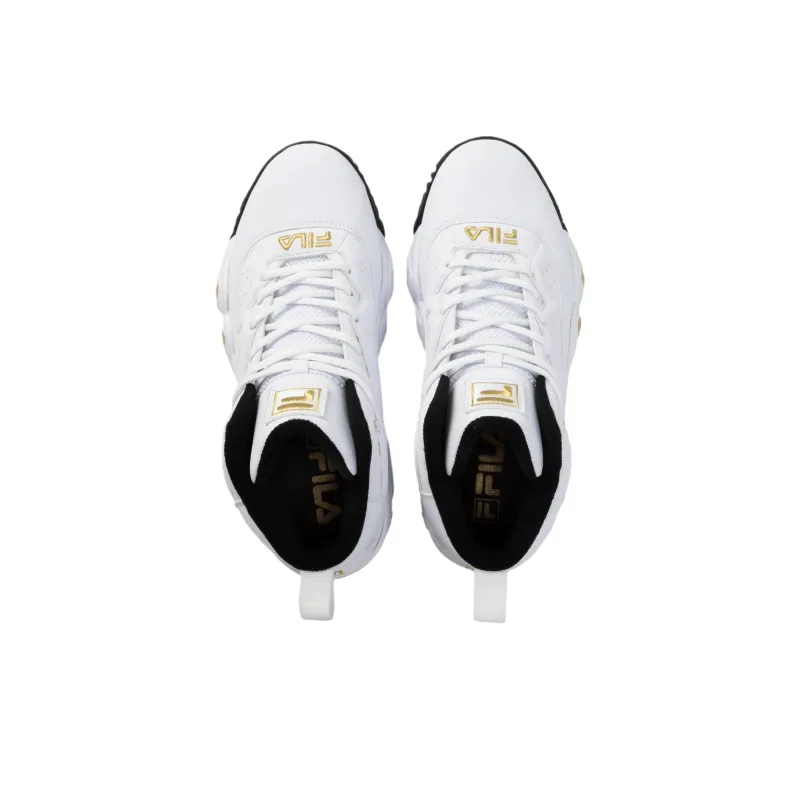 FILA MB High Top Basketball Shoes Unisex White Gold-3
