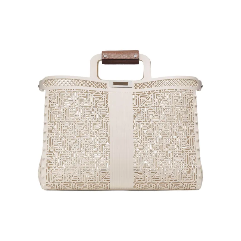 FENDI Recycled Plastic Handbag Men's White-0