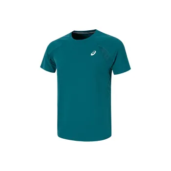 Asics T Shirts Men Cyan