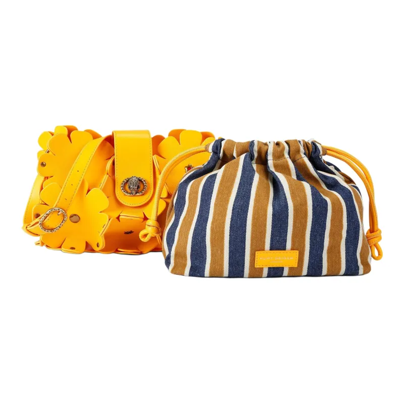 Kurt Geiger London Chelsea Calfskin Shoulder Bag Women's Yellow-2