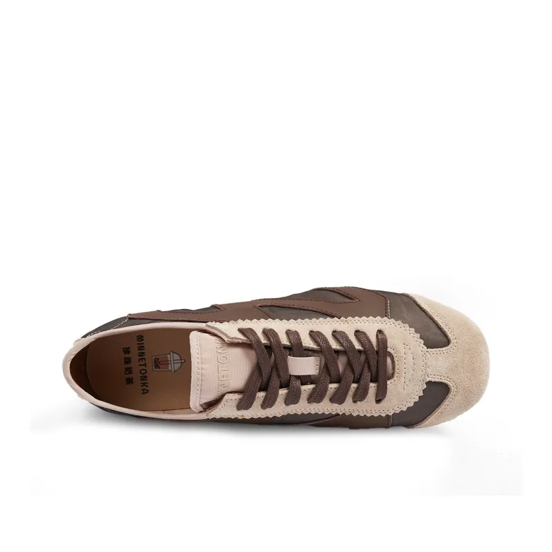 KIKS x MINNETONKA Collaboration MS70 Thin Sole Shoes Low Top Casual Shoes Women's Taipei Milk Tea-2