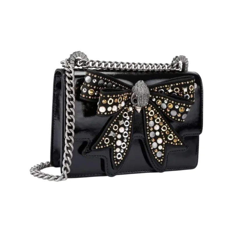Kurt Geiger London Calfskin Crossbody Bag, Shoulder Bag Trumpets Women's Black-1