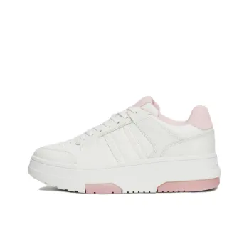 Tommy Hilfiger The Brooklyn Low Top Skateboard Shoes Women's White Pink