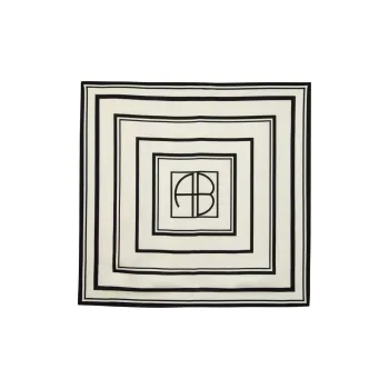 Anine Bing Silk Scarves Unisex White