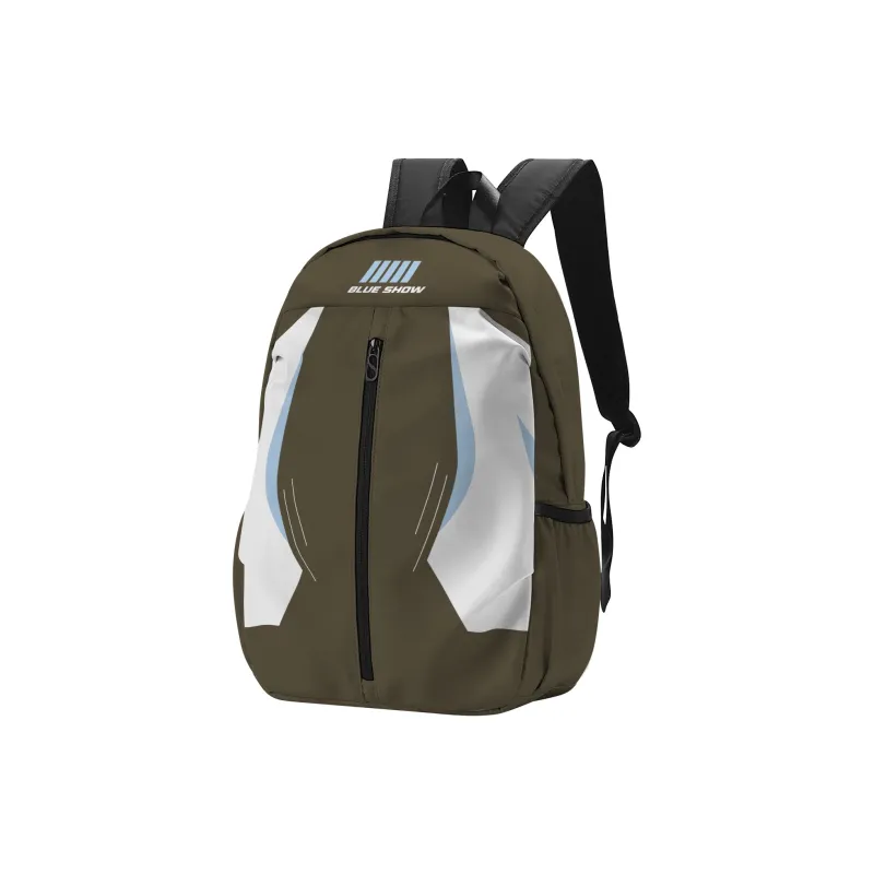 SRRW Polyester Student Backpack Regular Unisex Brown-1