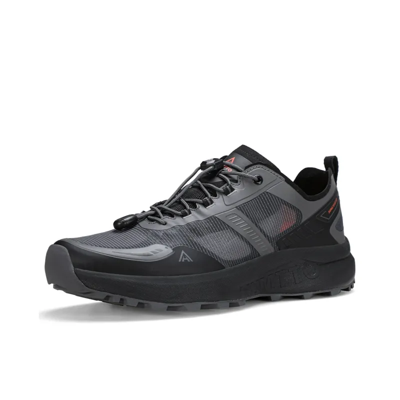 HUMTTO Shock Absorbers With Slip Resistant And Abrasion Resistant Properties Low Top Hiking Shoes Men's Chestnut Black-1