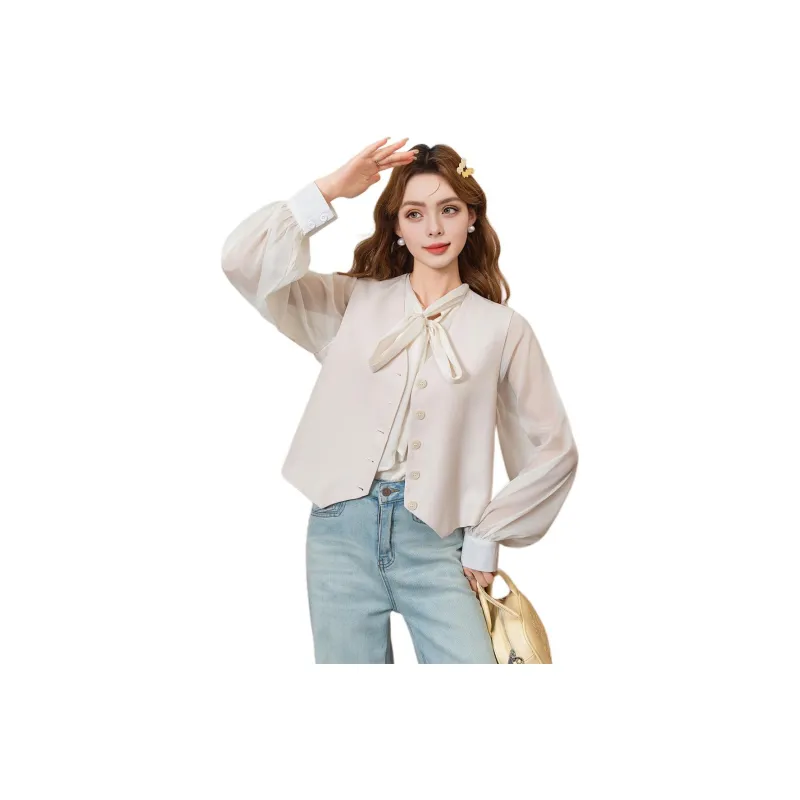 FAWENXIANGZI Vests Women's-0