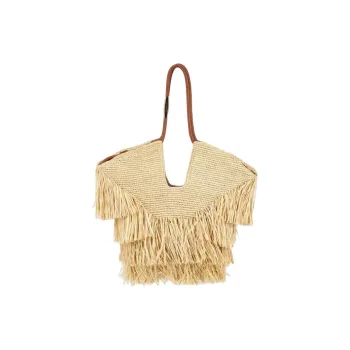 Zimmermann Raffia Handbag, Shoulder Bag Women's Natural