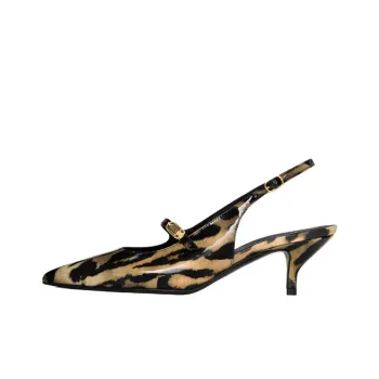 CELINE Judy Slim Heel High Heels 5.5cm Women's Brown