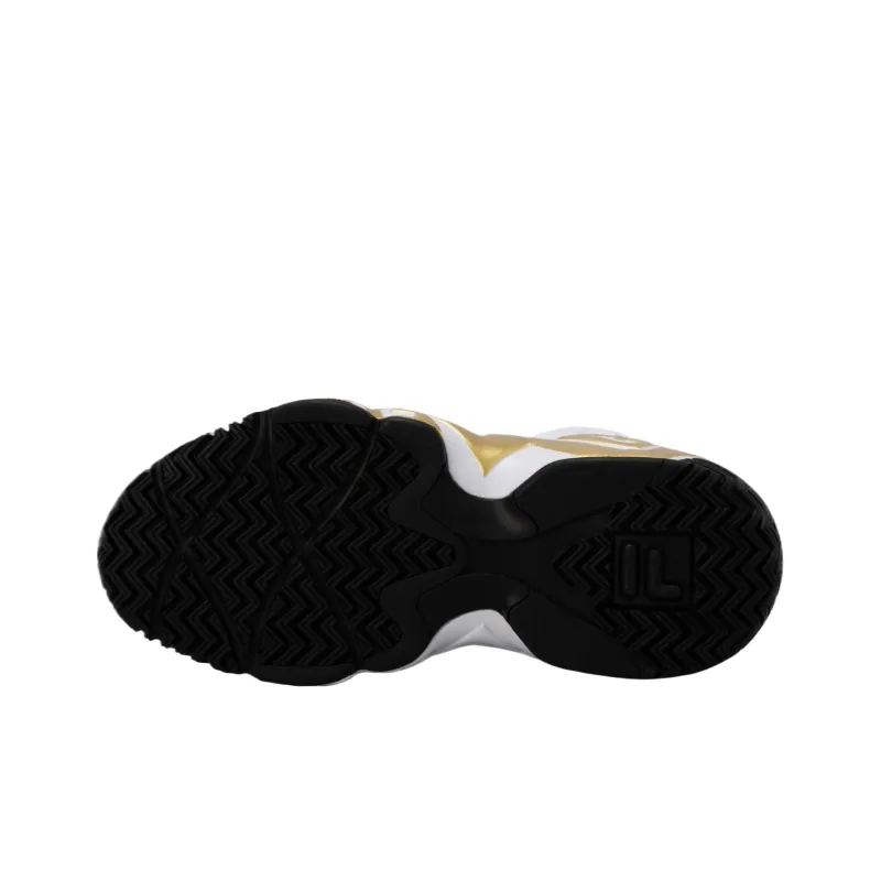FILA MB High Top Basketball Shoes Unisex White Gold-5