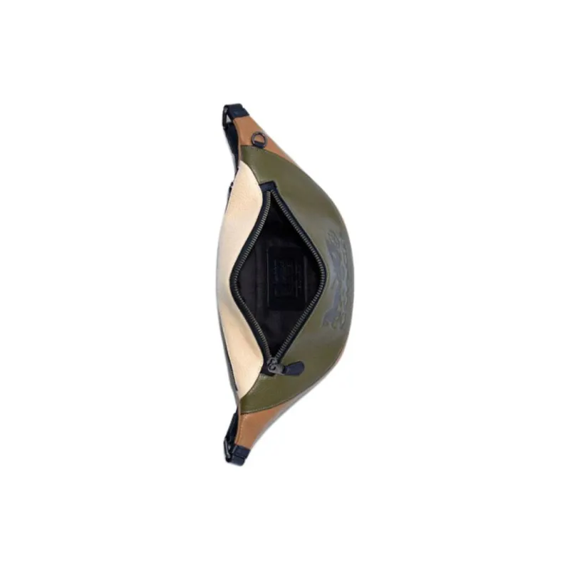 COACH Warren Crossbody Bag Fanny Pack Sling Bag Large Size Men's Brown Jasper Multicolor-3