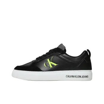 CKJ CALVIN KLEIN JEANS Low Top Skateboard Shoes Men's Black