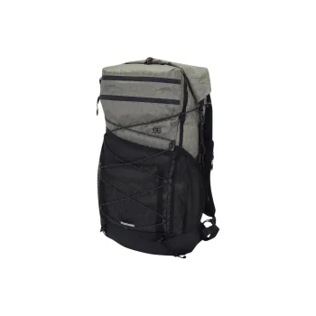 KOLON SPORT Nylon Outdoor Mountaineering Bag Backpack Unisex Black & Khaki