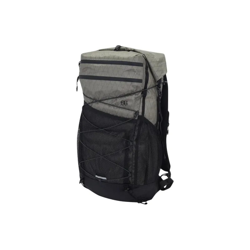 KOLON SPORT Nylon Outdoor Mountaineering Bag Backpack Unisex Black & Khaki-0