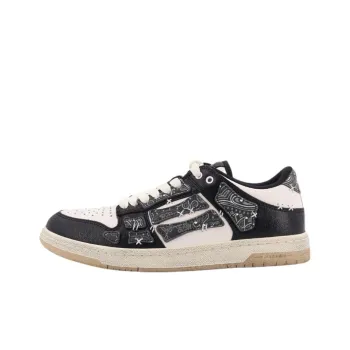 AMIRI Skel Top Low Bandana Low Top Skateboard Shoes Men's Black