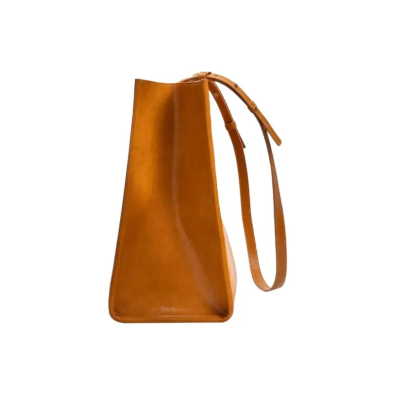 HE BAO BAO Synthetic Leather Handbag Shoulder Bag Crossbody Bag Women's Vintage Brown Classic Black-2